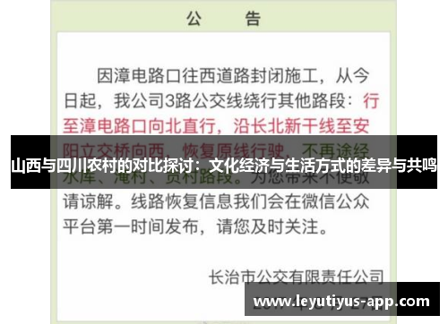 山西与四川农村的对比探讨：文化经济与生活方式的差异与共鸣
